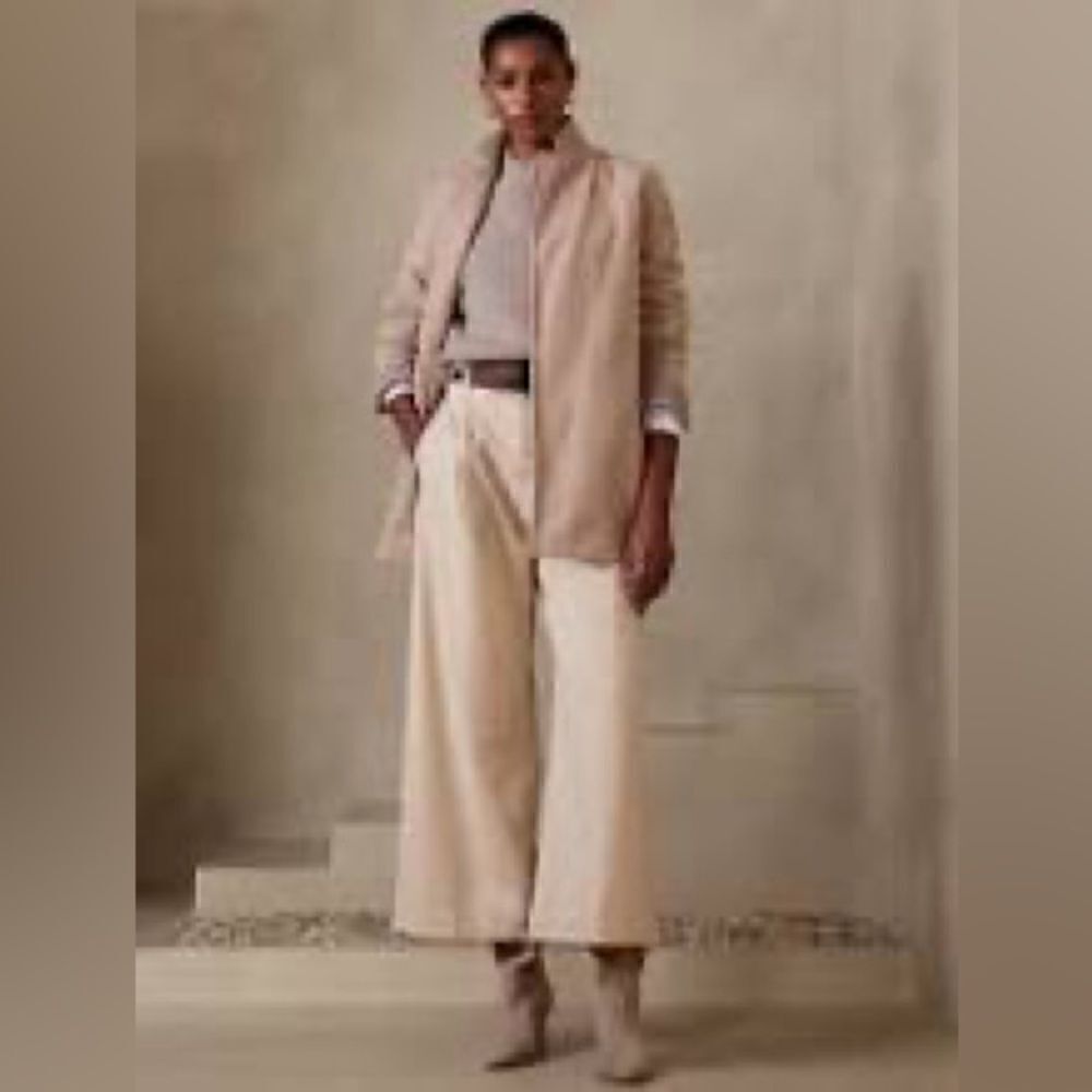 Banana Republic Brushed Knit Long Jacket